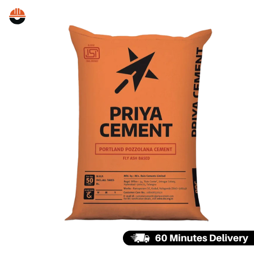 Priya PPC Cement 50 Kg Bag