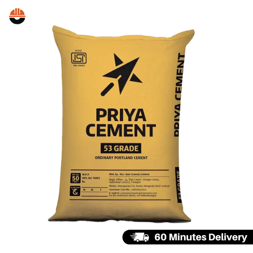 Priya OPC 53 Grade Cement 50 Kg Bag