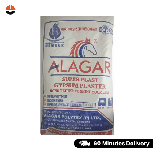 Alagar White Gypsum POP Powder 25 Kg Bag