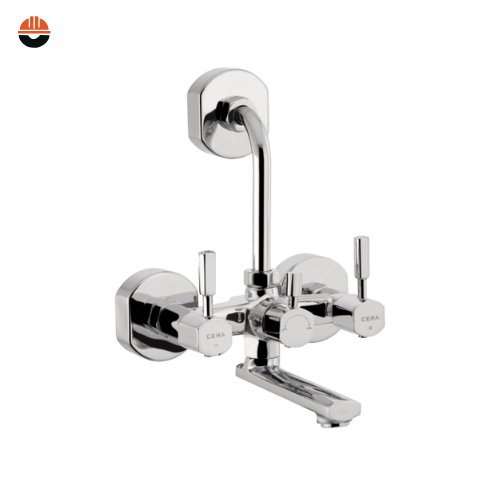 CERA-(F1014401)Gayle wall mixer Wall mixer with bend pipe for overhead shower