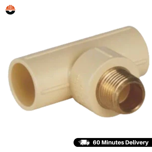 Ashirvad Flowguard Plus CPVC Brass Tee - MABT 3⁄4 x 3⁄4 x 1⁄2