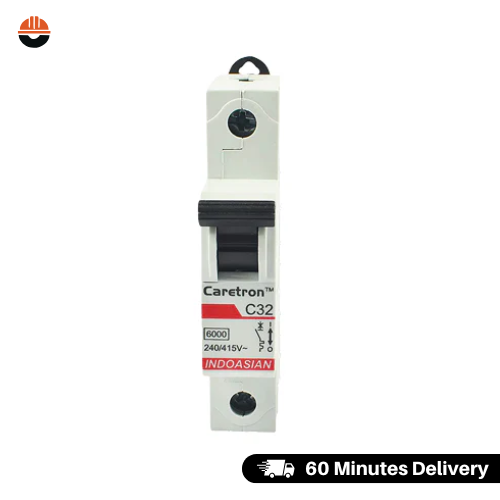 IndoAsian Caretron Miniature circuit breaker MCB - C curve