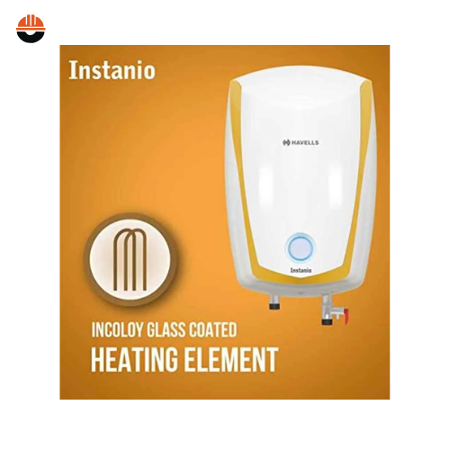 Havells Instanio 10L 2000W White & Mustard Storage Water Heater, GHWAICTWG010 - Image 3