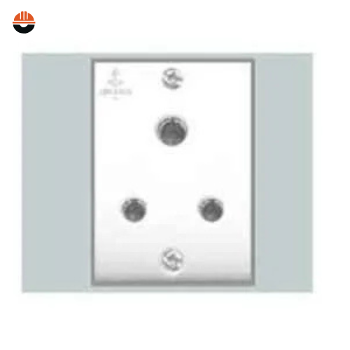 Anchor Penta 6A 3 Pin ISI White Socket, 14302 (Pack of 10)