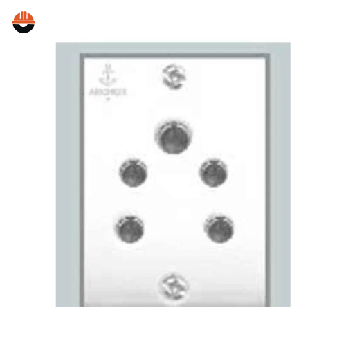 Anchor Penta 6A 2 in 1 White Socket with IP20 Protection, 38320 (Pack of 20)